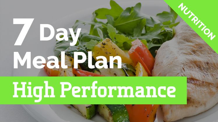7 day meal plan for runners