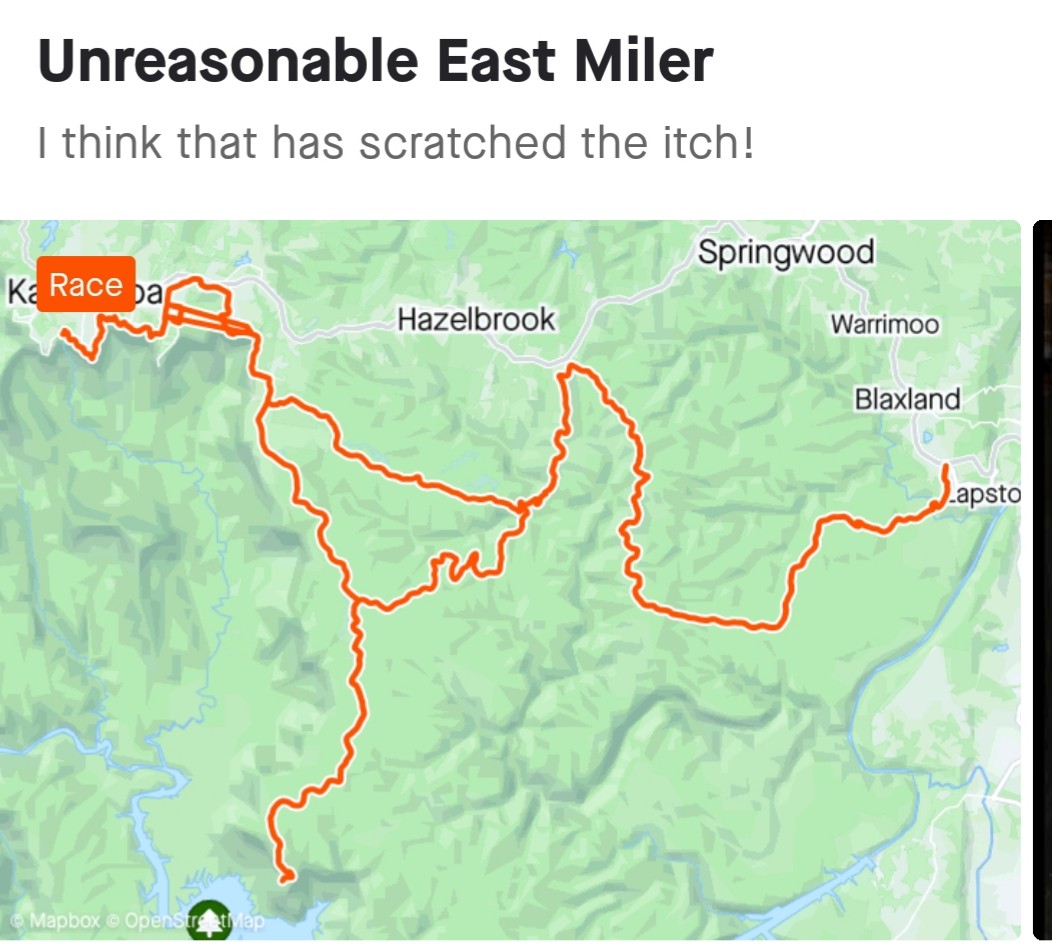 Unreasonable East - 100 miler - Race Report